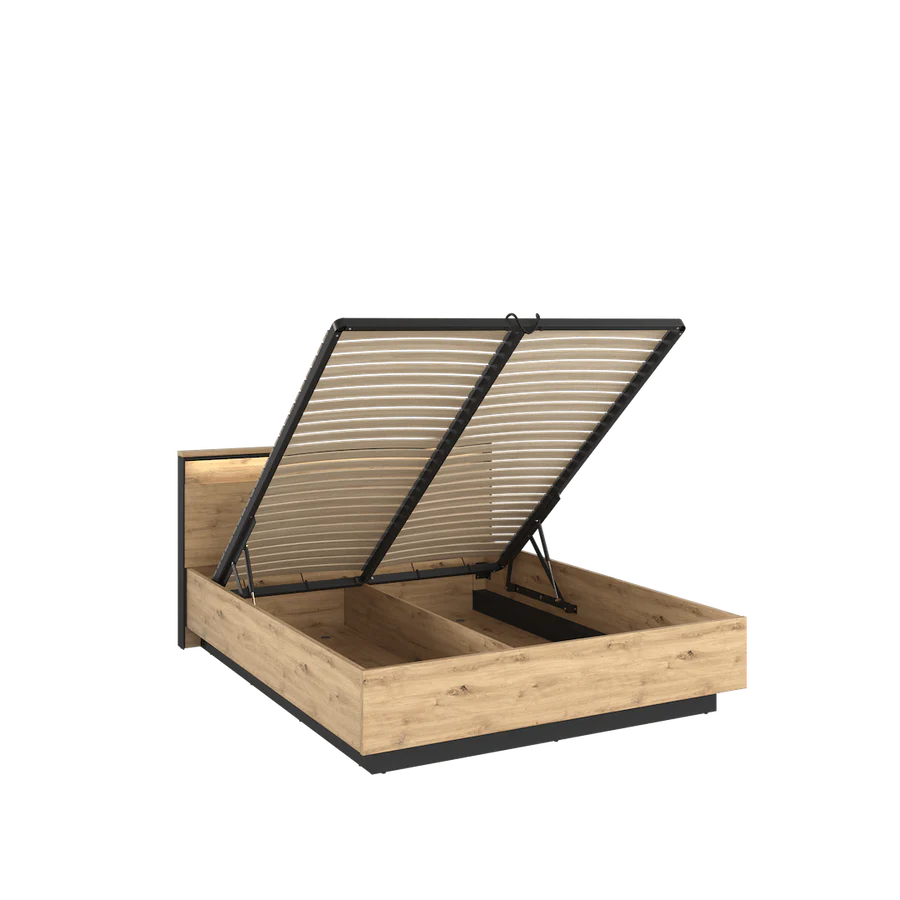 Ottoman Quant Bed w/ Storage + LED Open from Tuck In Tight