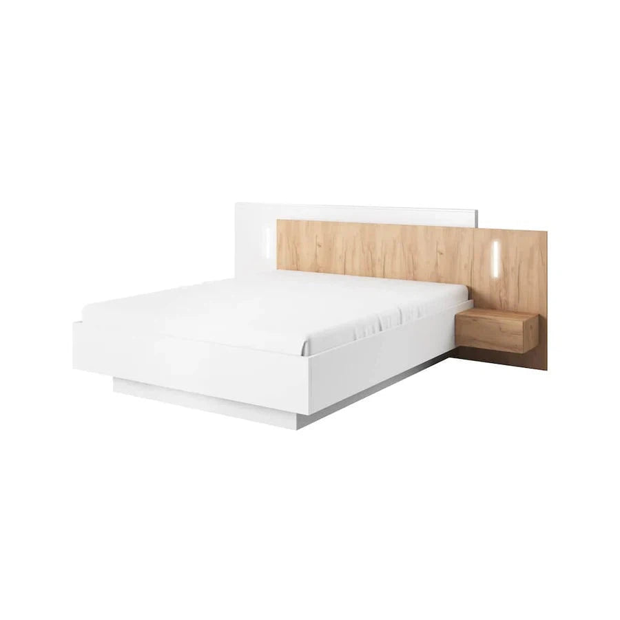 Ottoman Stockholm Bed w/ 2 Bedside Tables + LED from Tuck In Tight